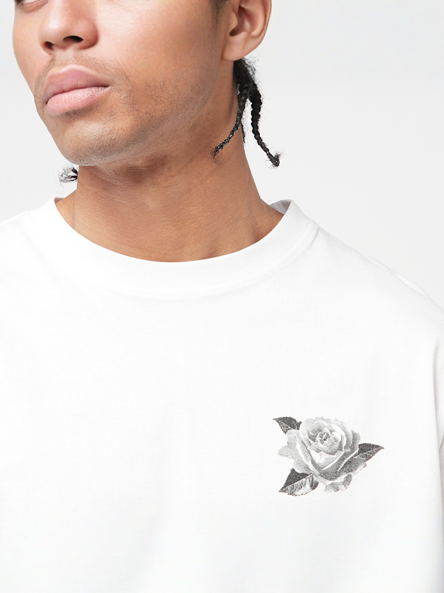 Mister Tee, Cross Rosary Tee, white, Image 3 of 5