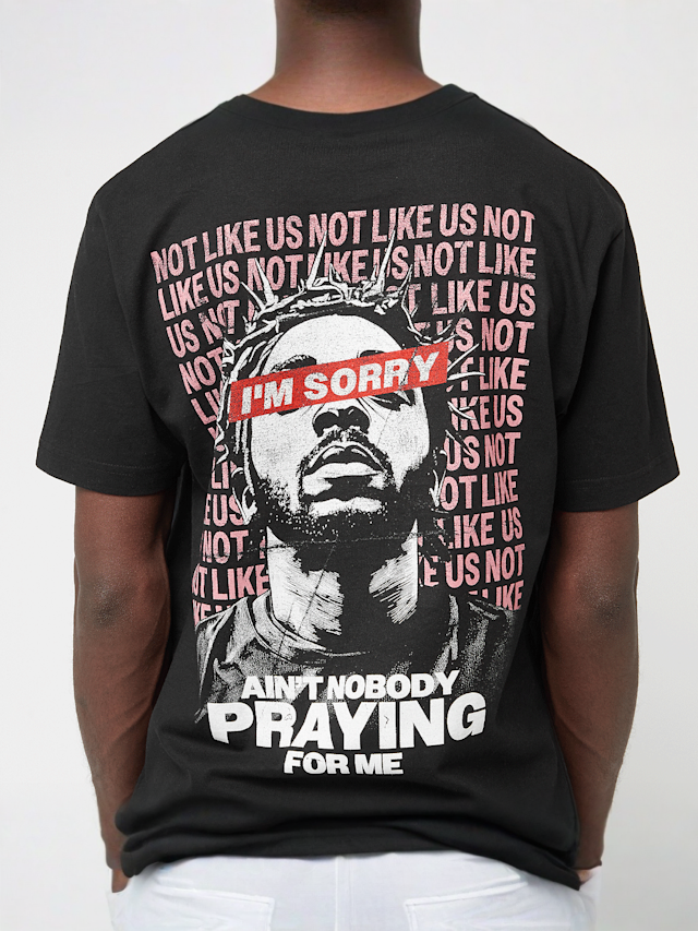 Mister Tee, Nobody Praying Tee, black, Image 4 of 5