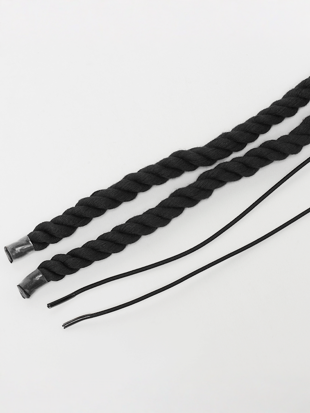 BAGGY, ROPE LACES 14mm SET 100cm, black, Image 2 of 2