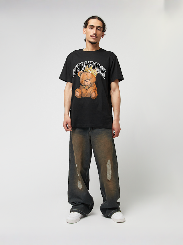 Mister Tee, NY Crowned Bear Tee, black, Image 4 of 4