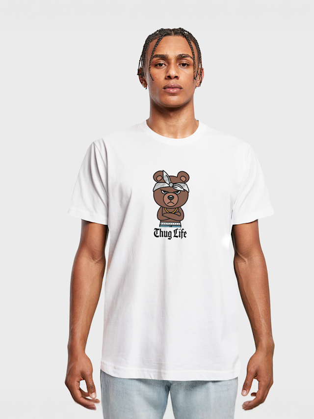 Mister Tee, Bandana Bear Sketch Tee white, white, Image 1 of 3
