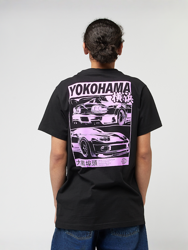 Mister Tee, Yokohama Race Tee, zwart, Afbeelding 1 van 5