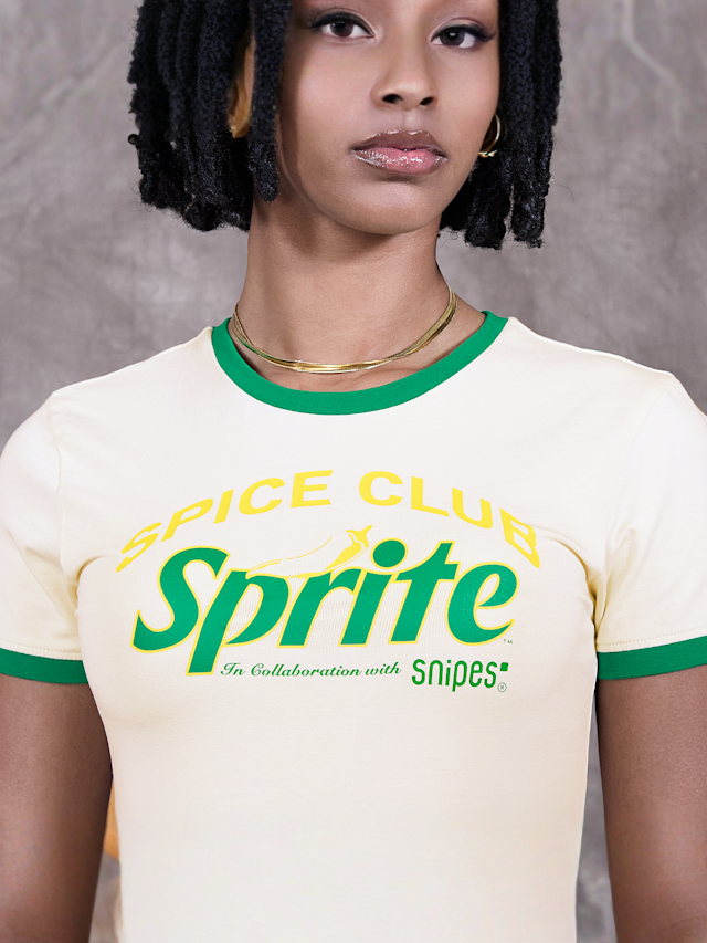Sprite x SNIPES, Spice Club Baby Tee, beż, Obraz 3 z 4