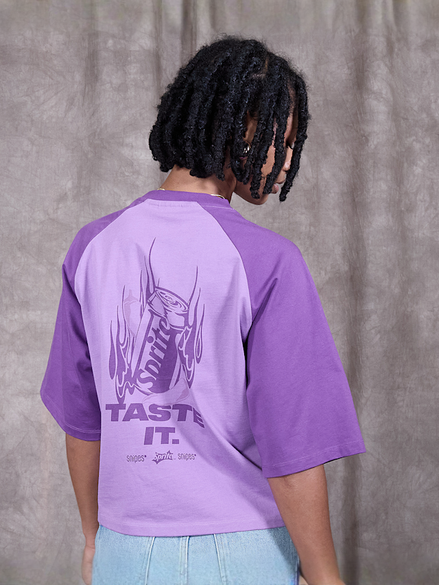 Sprite x SNIPES, Spark Oversized Raglan T-Shirt, fioletowy, Obraz 2 z 6