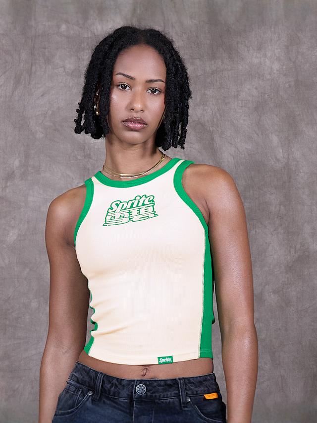 Sprite x SNIPES, Lingual Rib Tank Top, beige, Image 1 of 6