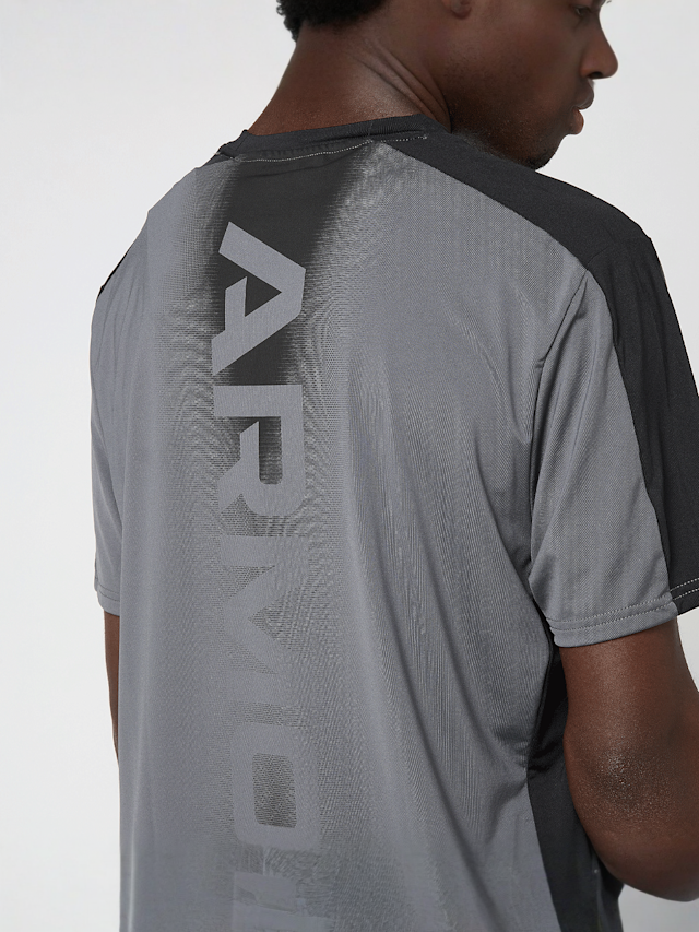 Under Armour, HG Wordmark Shortsleeve, grey, Image 3 of 5