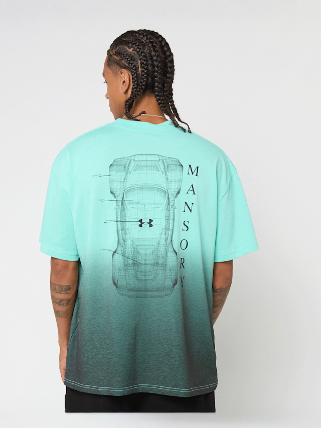 Under Armour, UA x Mansory Fade SS tropical tide / black / black, turquoise, Image 2 of 5