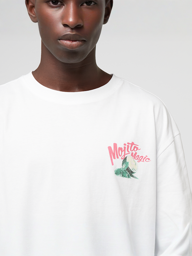 Mister Tee, Cuban Classic Oversize Tee, white, Image 3 of 4