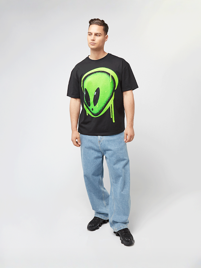 Mister Tee, Dripping Alien Head Oversize Tee, black, Image 4 of 4