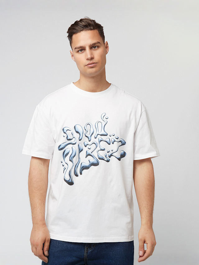 Mister Tee, Good Vibez Chrome Oversize Tee, wit, Afbeelding 1 van 4