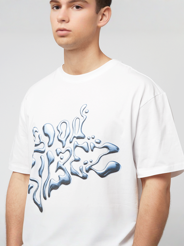 Mister Tee, Good Vibez Chrome Oversize Tee, white, Image 3 of 4