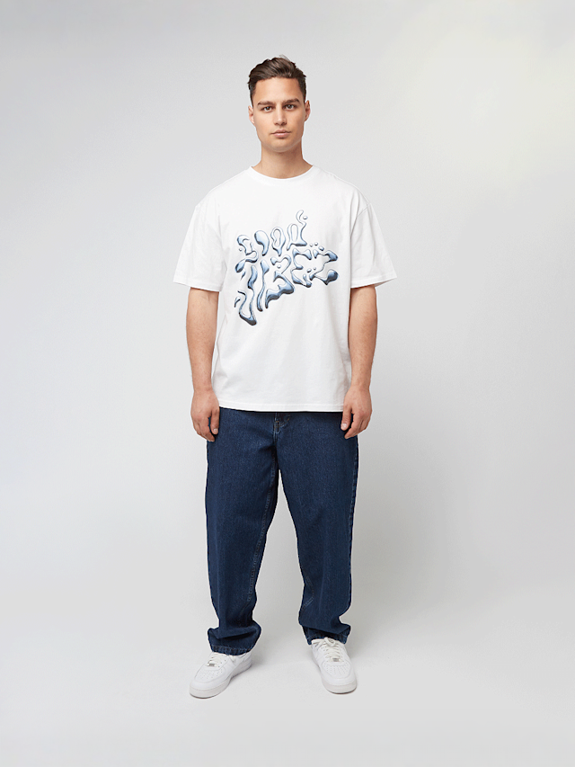 Mister Tee, Good Vibez Chrome Oversize Tee, wit, Afbeelding 4 van 4