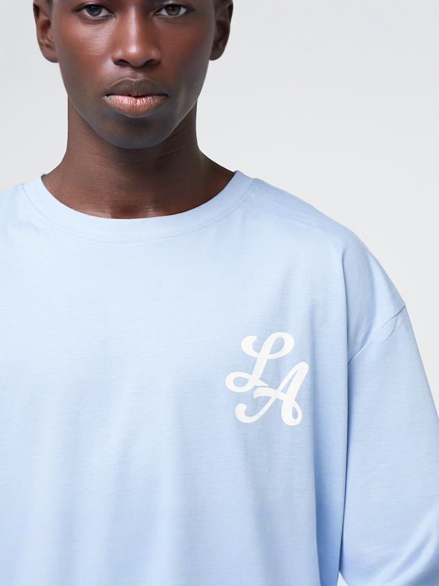 Mister Tee, LA Football Team Oversize Tee, blauw, Afbeelding 3 van 4