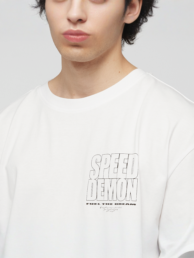 Mister Tee, Speed Demon Oversize Tee, white, Image 3 of 5