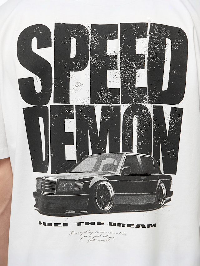 Mister Tee, Speed Demon Oversize Tee, white, Image 4 of 5