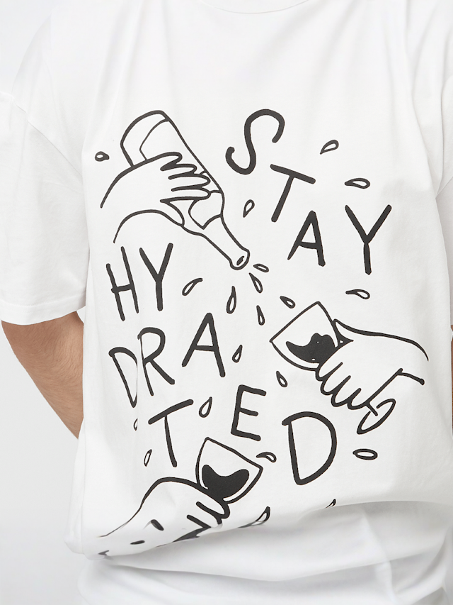 Mister Tee, Stay Hydrated Oversize Tee, white, Image 3 of 4