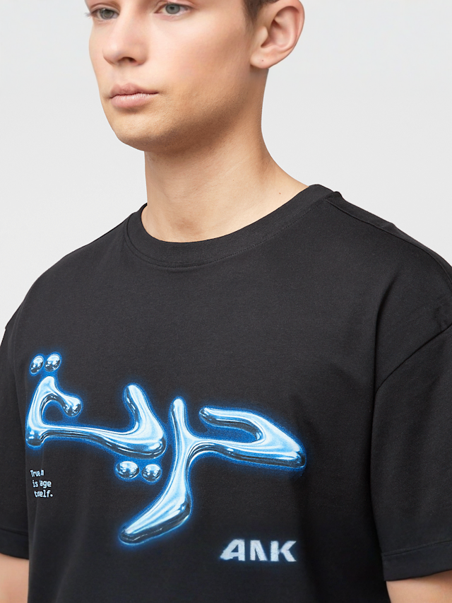 Mister Tee, True Freedom Chrome Oversize Tee, black, Image 3 of 4