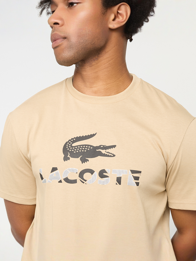 Lacoste, TEE-SHIRT graphite sombre/black, beige, Image 3 of 5