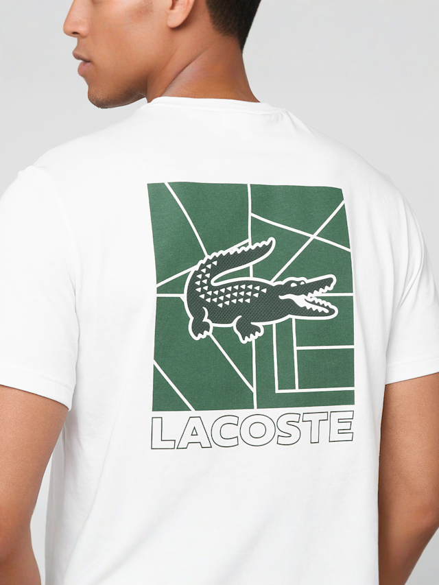 Lacoste, T-Shirt, white, Image 4 of 5