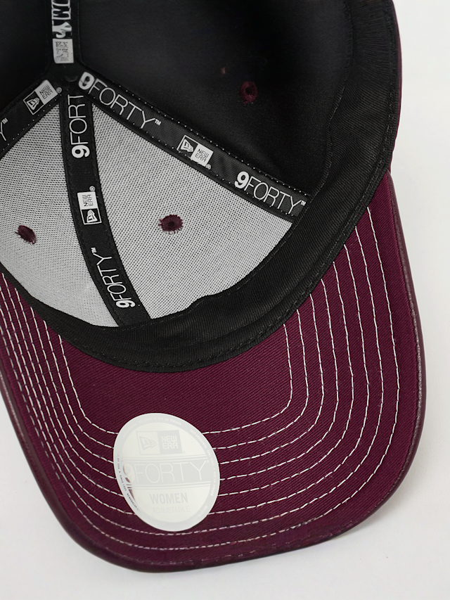 New Era, FEMALE 9FORTY Topstitch PU New York Yankees, red, Image 3 of 4