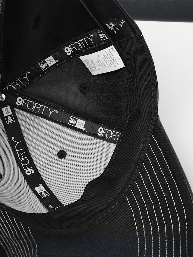 New Era, FEMALE 9FORTY Topstitch PU New York Yankees, black, Image 3 of 4