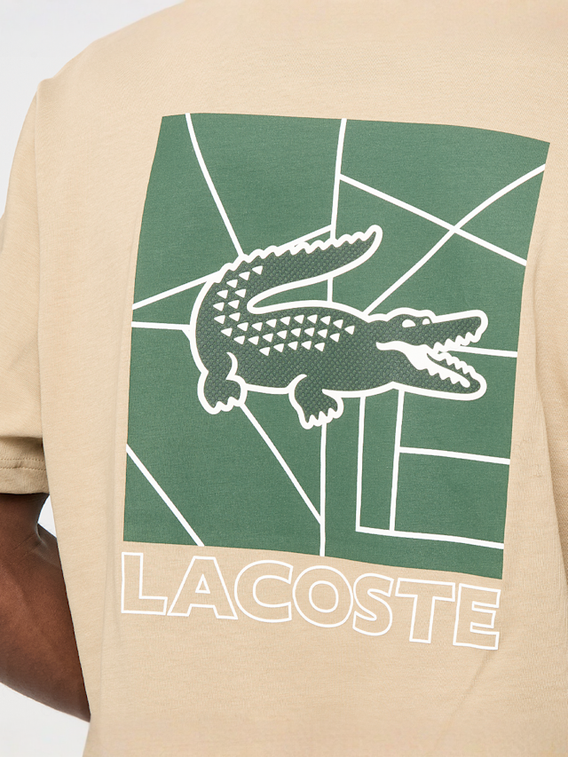 Lacoste, TEE-SHIRT graphite sombre/black, beige, Image 3 of 5