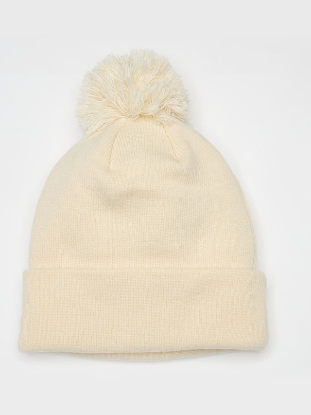 New Era, Female Metallic Bobble Beanie New York Yankees, beige, Image 2 of 3