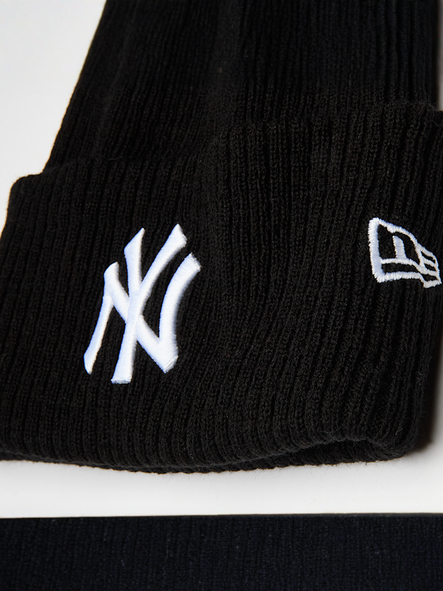 New Era, Wide Cuff Beanie New York Yankees black, black, Image 3 of 3