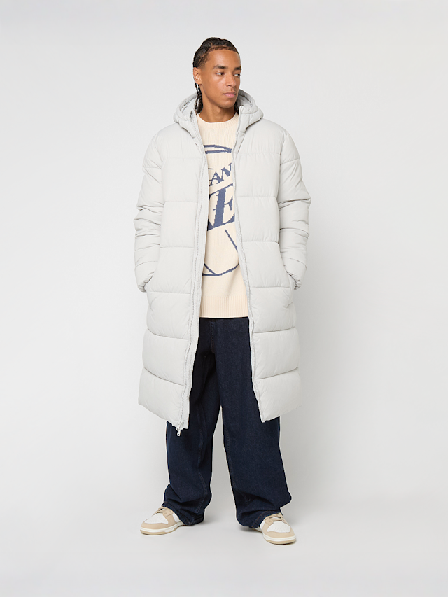 Urban Classics, Mens Long Puffer Coat lightasphalt, grey, Image 4 of 4