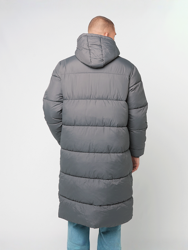 Urban Classics, Mens Long Puffer Coat magnet, grey, Image 2 of 5