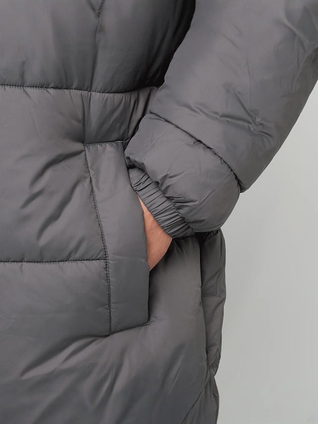 Urban Classics, Long Puffer Coat, grijs, Afbeelding 3 van 5