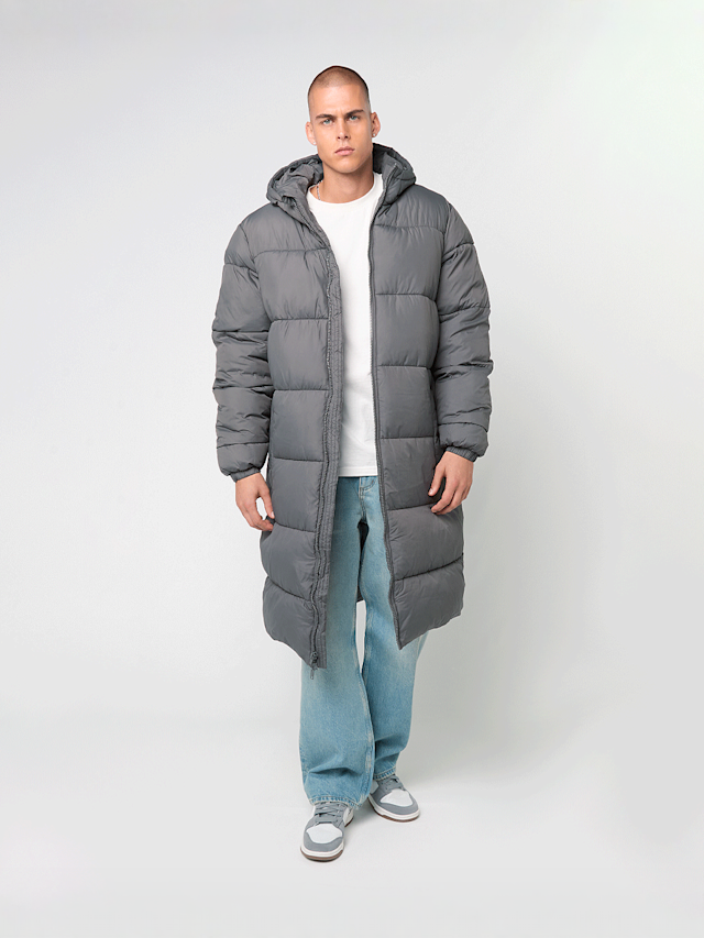 Urban Classics, Long Puffer Coat, grijs, Afbeelding 5 van 5