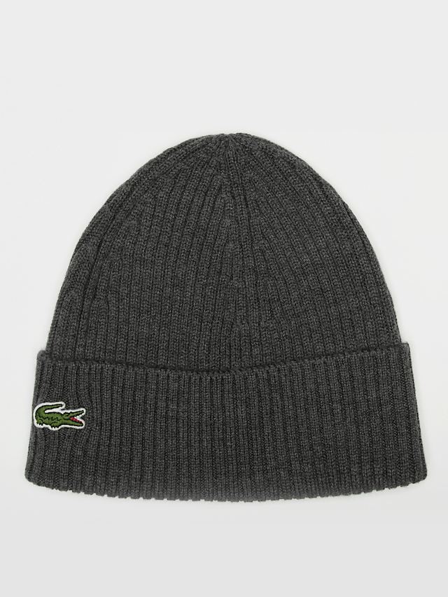 Lacoste, Wool Beanie, grijs, Afbeelding 1 van 3