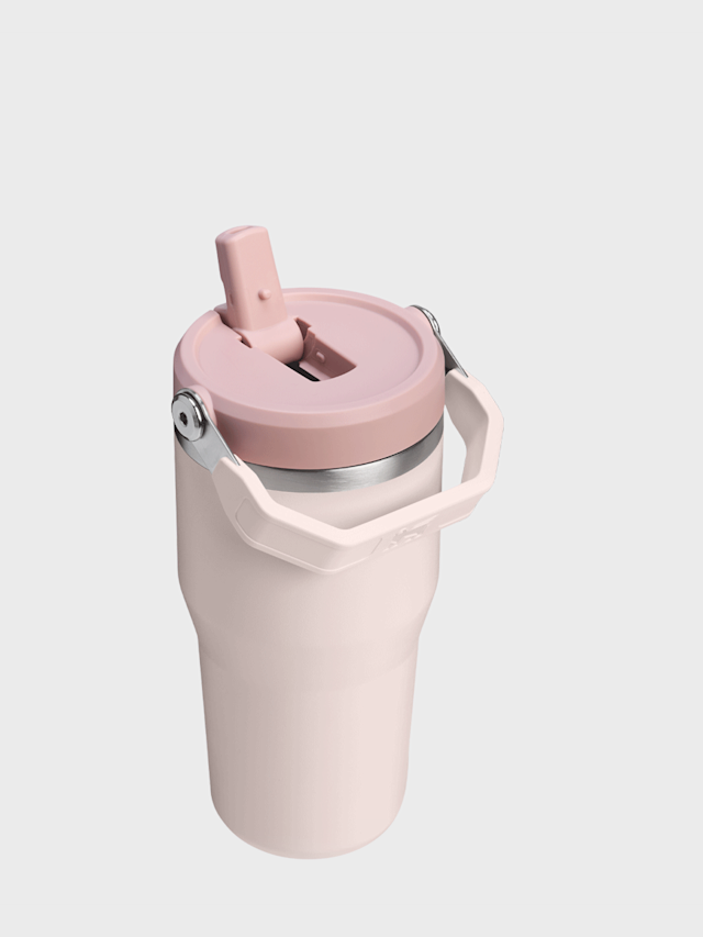 Stanley, The IceFlow Flip Straw 2.0 Tumbler | 0,6L, lichtroze, Afbeelding 2 van 3