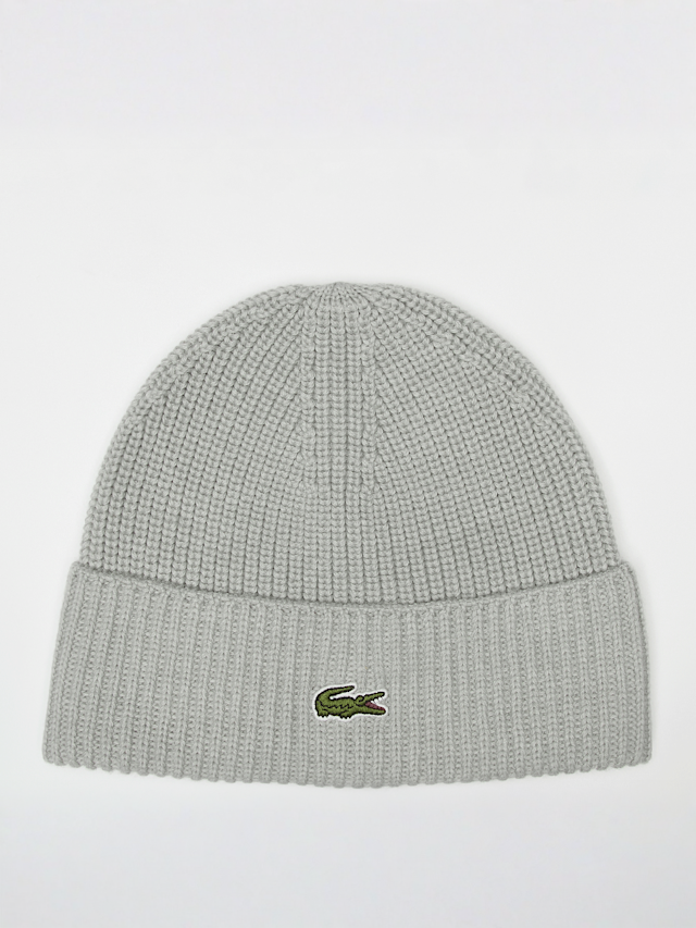 Lacoste, Logo Beanie, grijs, Afbeelding 1 van 3