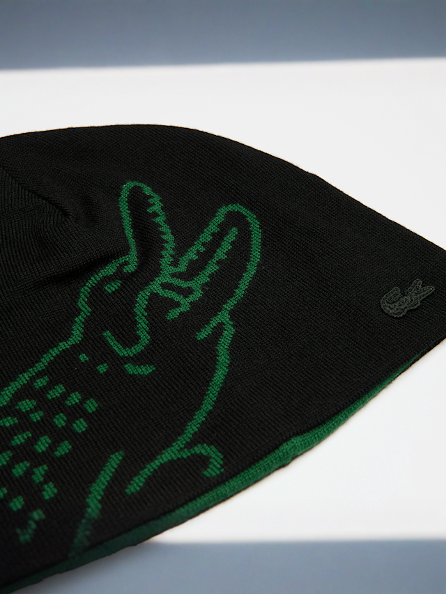 Lacoste, Wool Skully, black, Image 3 of 3