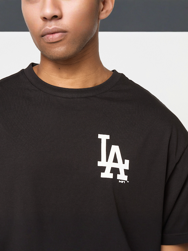 New Era, MLB Food Graphic Oversized Tee Los Angeles Dodgers, black, Image 3 of 6