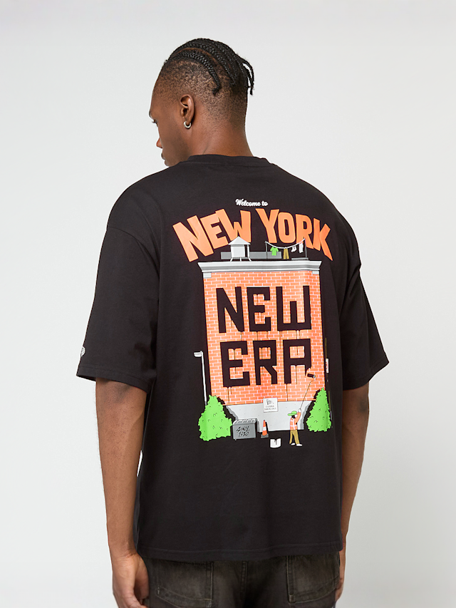 New Era, Oversized Graphic Tee 2, black, Image 1 of 5