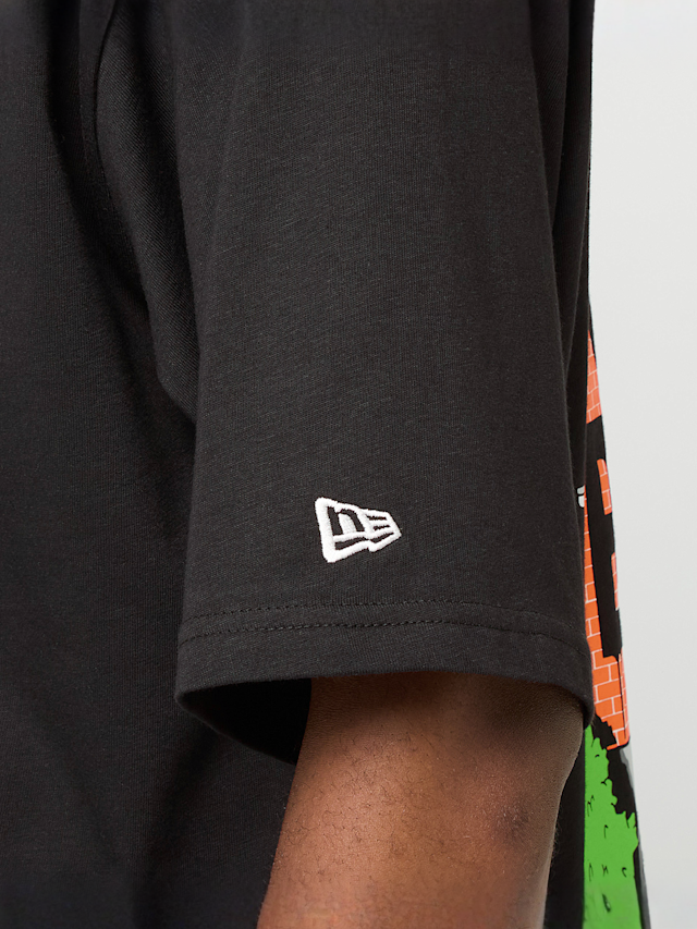 New Era, Oversized Graphic Tee 2, zwart, Afbeelding 4 van 5