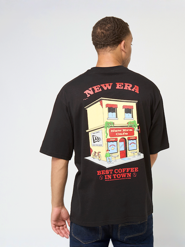 New Era, Oversized Graphic Tee, black, Image 1 of 6