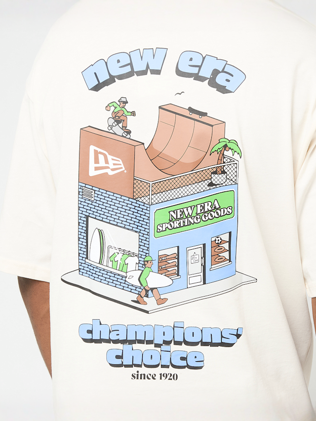 New Era, Oversized Graphic Tee 1, beige, Image 5 of 6
