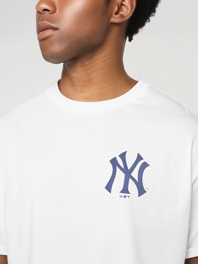 New Era, MLB Food Graphic Oversized Tee New York Yankees, white, Image 3 of 6