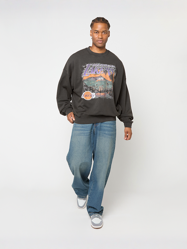 New Era, NBA Washed Graphic Oversized Crew Los Angeles Lakers, multicolor, Afbeelding 4 van 4