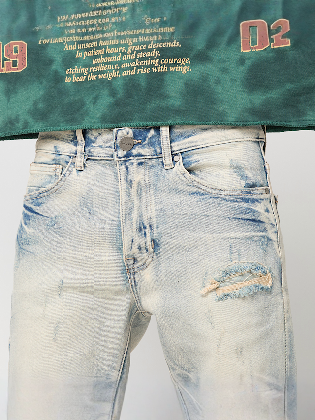 Smoke Rise, Wave Effect Jeans, blue, Image 3 of 5