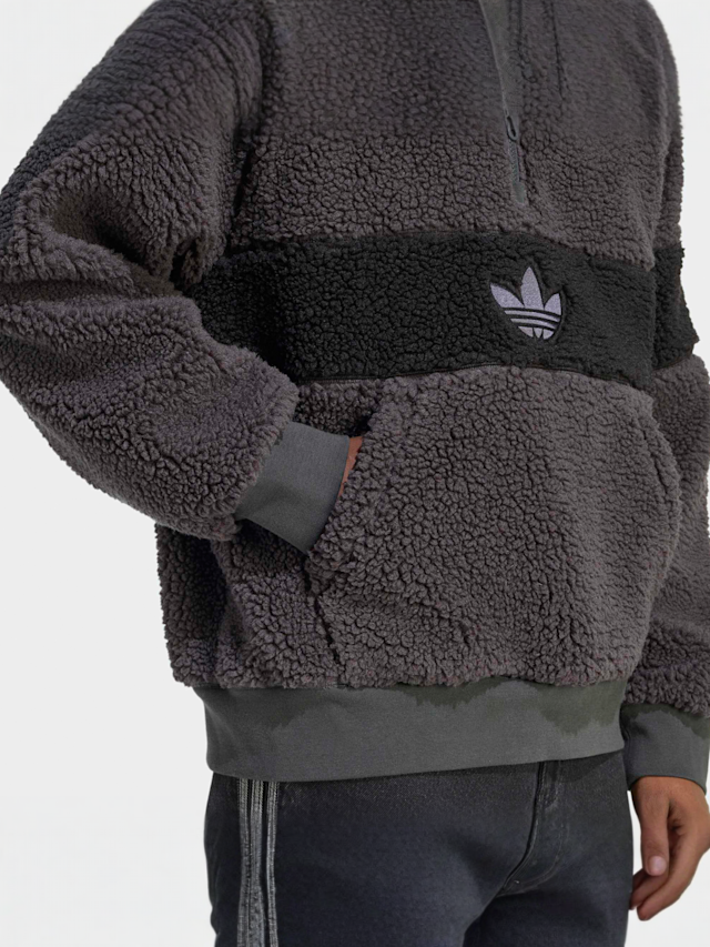 adidas Originals, Winter Fleece Jacket, grey, Image 4 of 5
