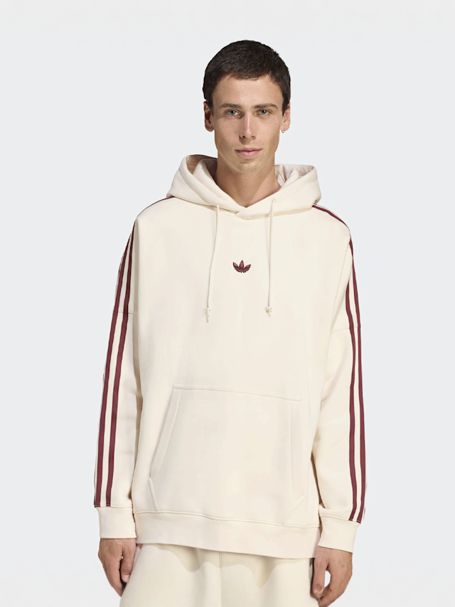adidas Originals, Graphic Fleece Loose Hoodie, beige, Image 1 of 4
