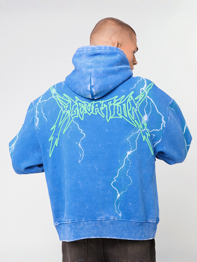 Smoke Rise, PARADISE FLEECE HOODIE NAUTICAL BLUE, blue, Image 2 of 7