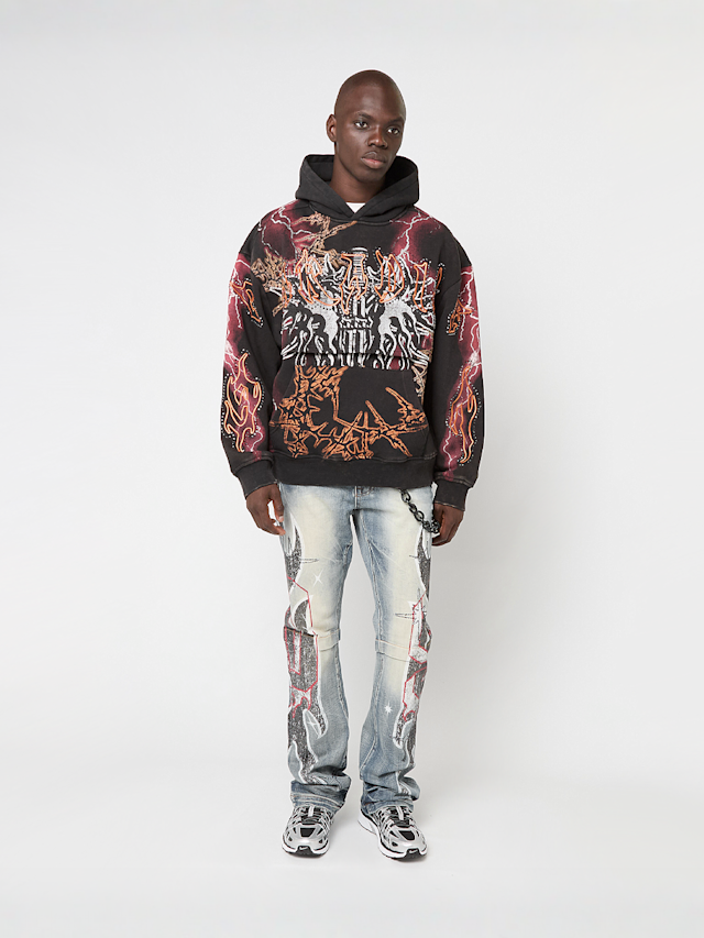 PARADISE FLEECE HOODIE BLACK | SNIPES