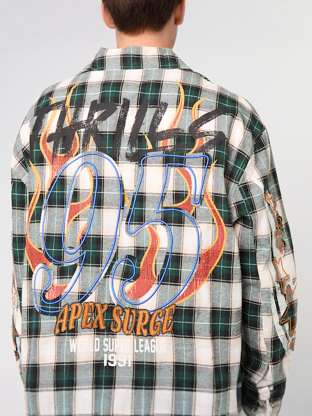 Smoke Rise, THRILLS WOVEN SHIRT HEMLOCK, multi-colour, Image 6 of 7