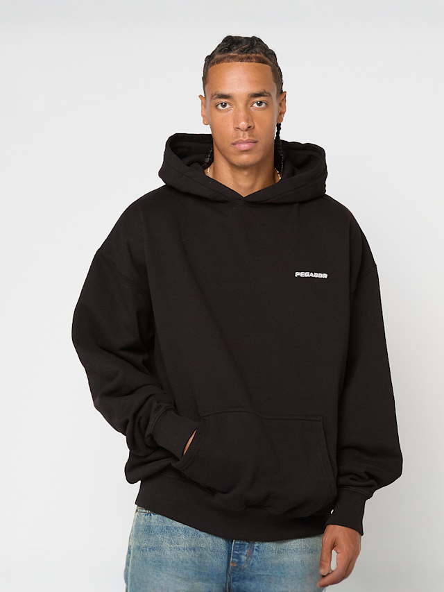 Pegador, Logo Oversized Hoodie, black, Image 1 of 4
